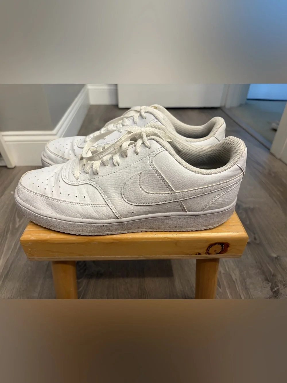 Nike Off-White Leather Low-Top Sneakers